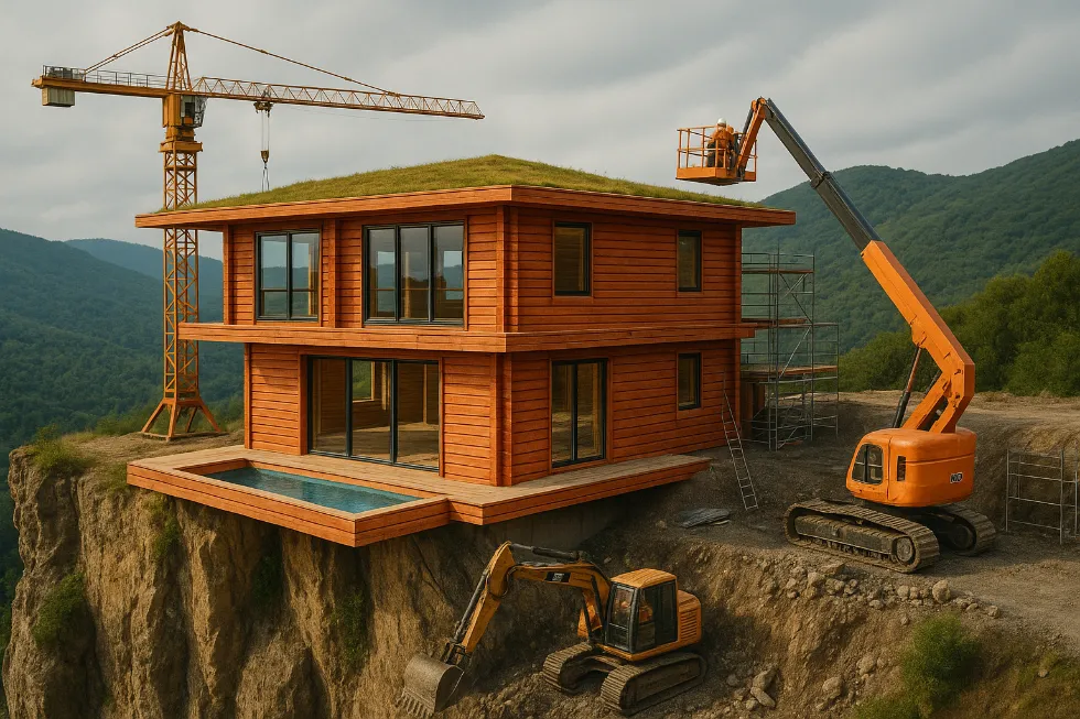 Оборудование для производства домов из бруса